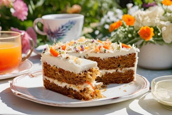 bolo de cenoura vegano