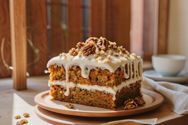 bolo de cenoura vegano